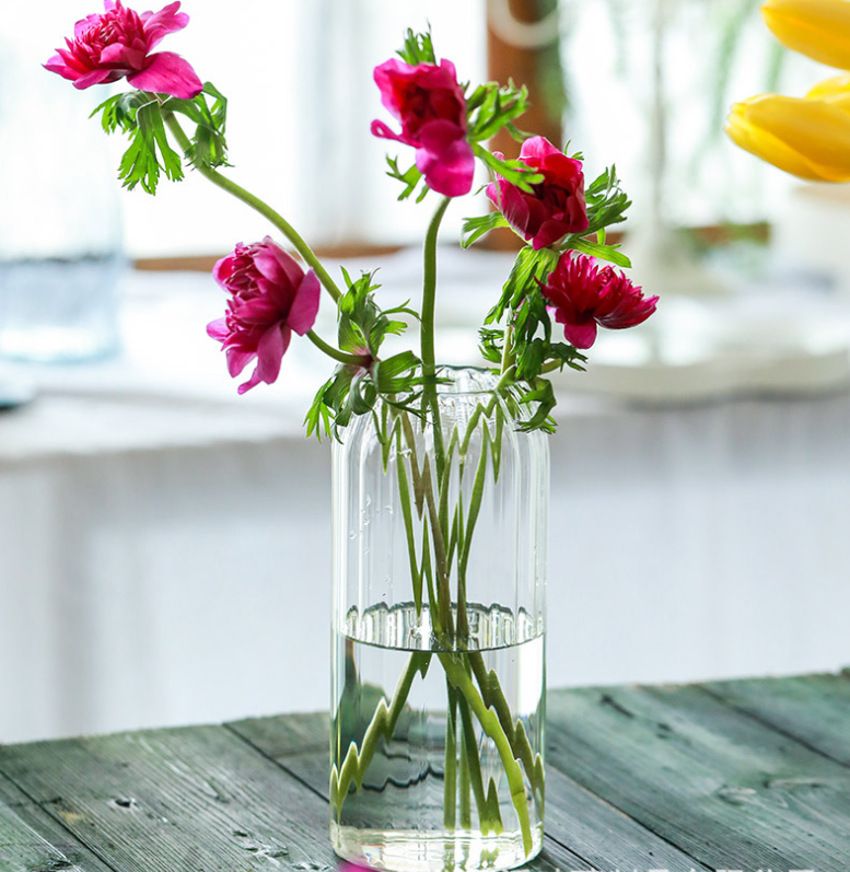 Sweet Home Deco - Wholesale Vase - Stripes Clear Bud Vases, Borosilicate Light Weight Glass5