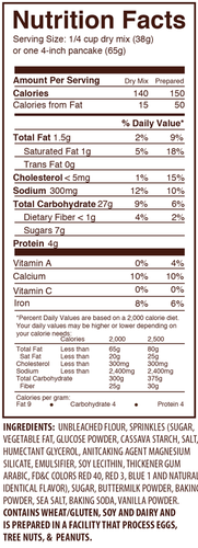 The Invisible Chef - Wholesale Pancake Mix - Vanilla Sprinkle Pancake & Waffle Mix - 17.6 oz2