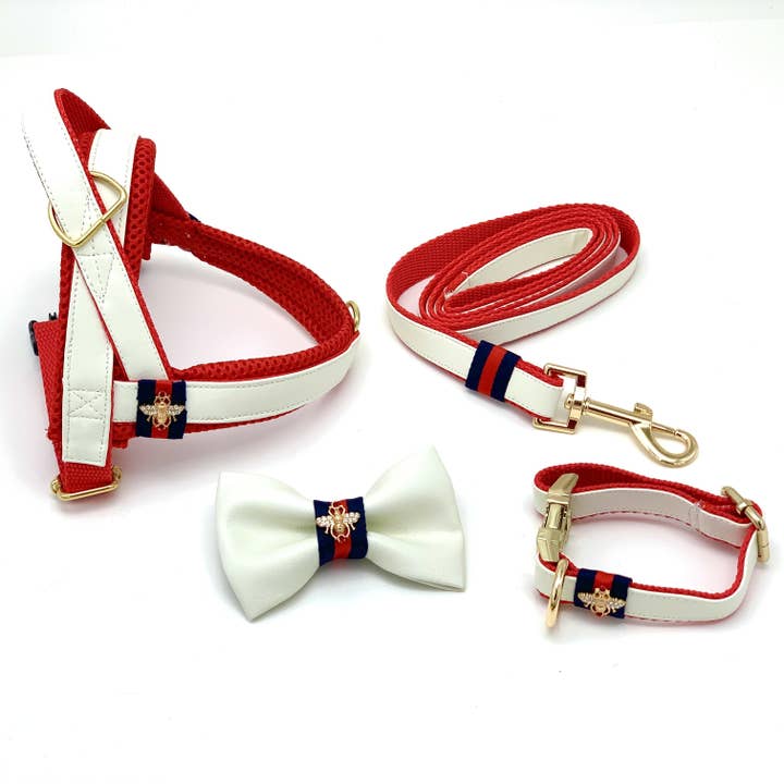 Puccissimé Pet Couture - Wholesale Pet Collar - Dog - La Parisienne Collar, Leash & Bow Tie Dog Set6