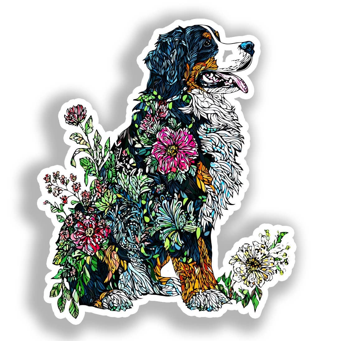 Yoonek Graphics - Wholesale Sticker - Bernese Mountain Dog Decal Sticker # A0186120