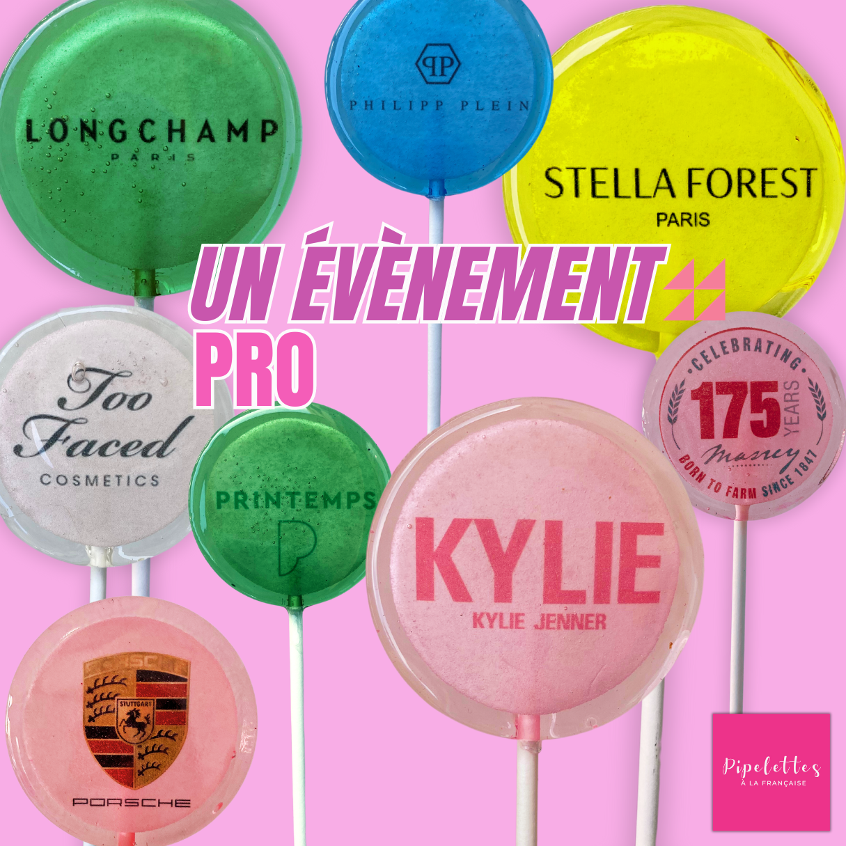 Pipelettes a la française - Wholesale Lollipop - Customizable lollipops 3.5 cm7