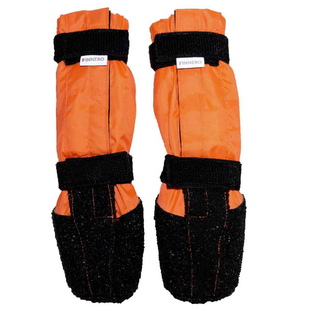 FINNERO - Vente Bottines – chien - FINNERO SULO bottines de protection pour chien, 2 pièces, orange0