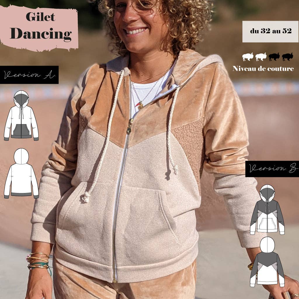 Super Bison – Hoodie – Mulher por atacado – Molde de casaco com capuz e fecho Dancing do 32 ao 520
