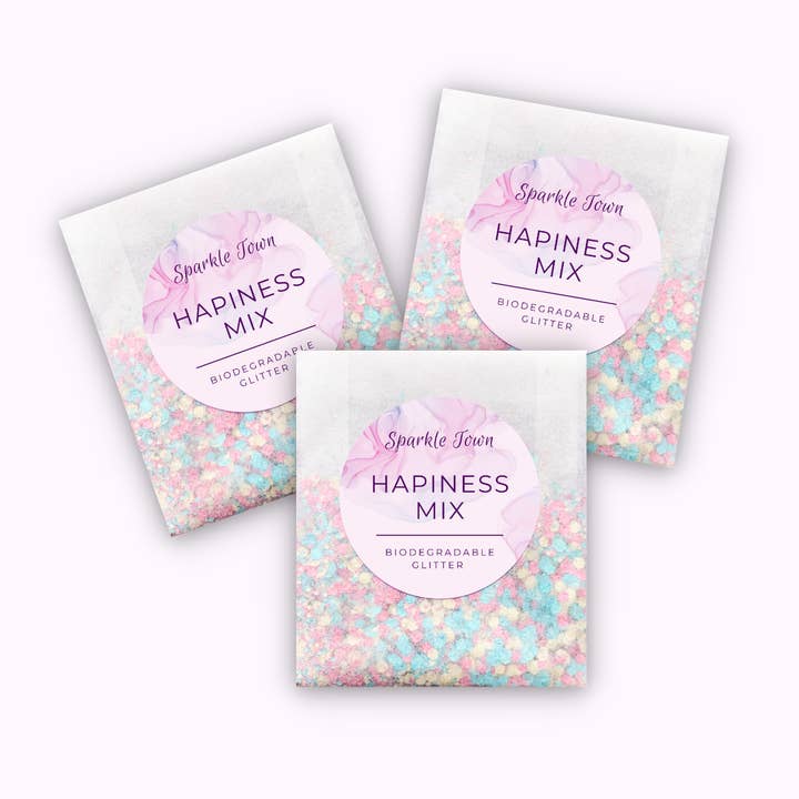 Happiness Mix Biodegradable Glitter - 5ml Pouch for wholesale by Sparkle Town
