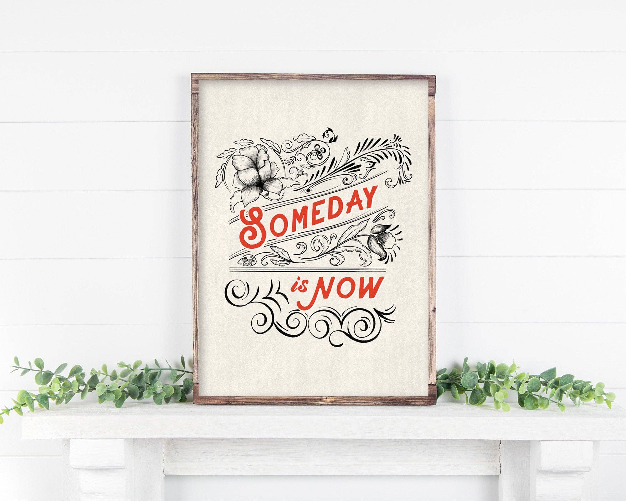 Annie Bailey Art - Wholesale Art Print - Someday is Now - inspirational quote print5