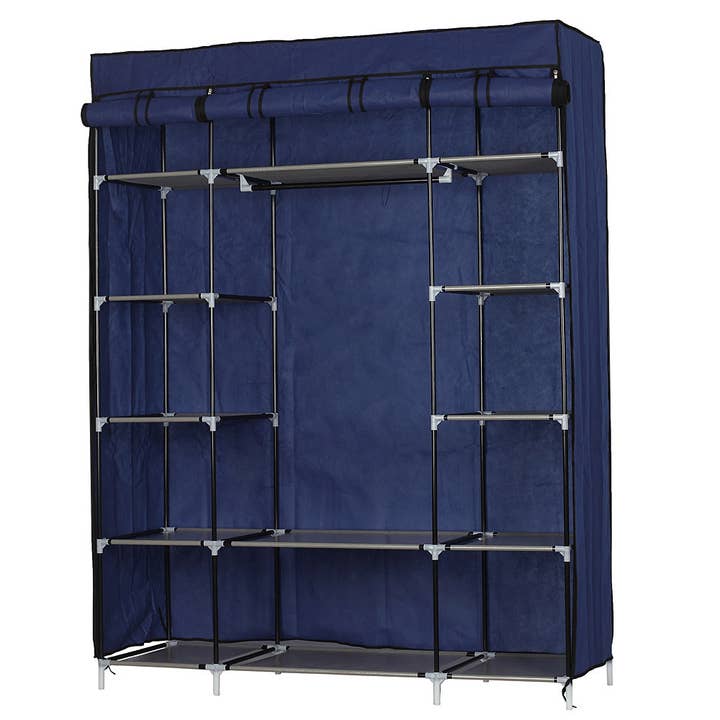 Hard Rock Health Stores - Wholesale Free Standing Shelf - 5-Layer 12-Compartment Non-woven Fabric Wardrobe Portable Closet Storage Shelf