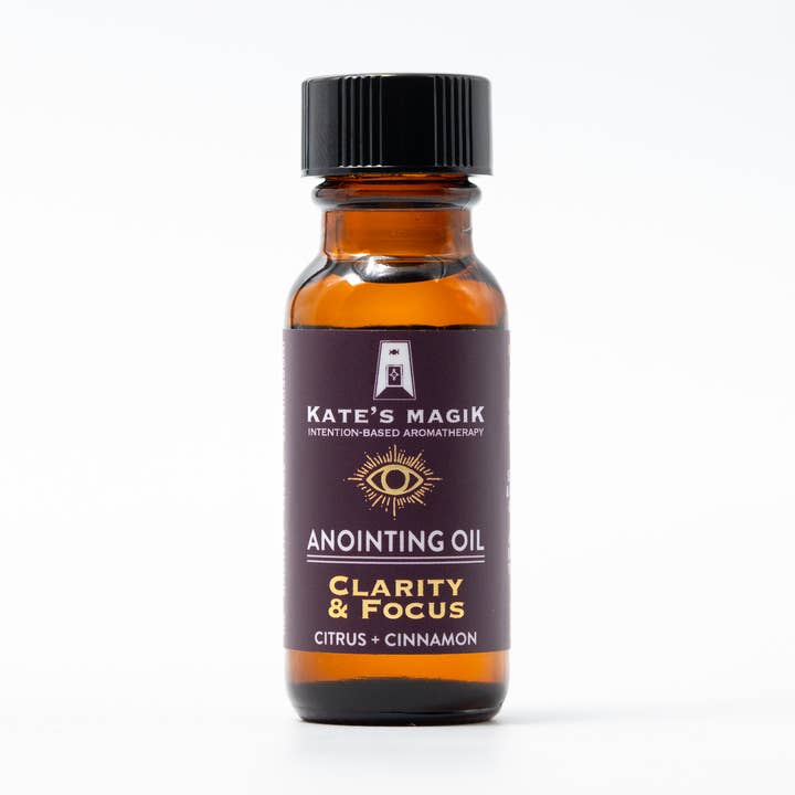 Óleo de Unção Clareza & Foco, Cítrico & Canela (15ml) por atacado de Kate's Magik