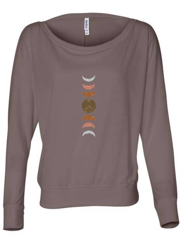 Flowy Långärmad Moon Phase topp för wholesale av Wyld Earth