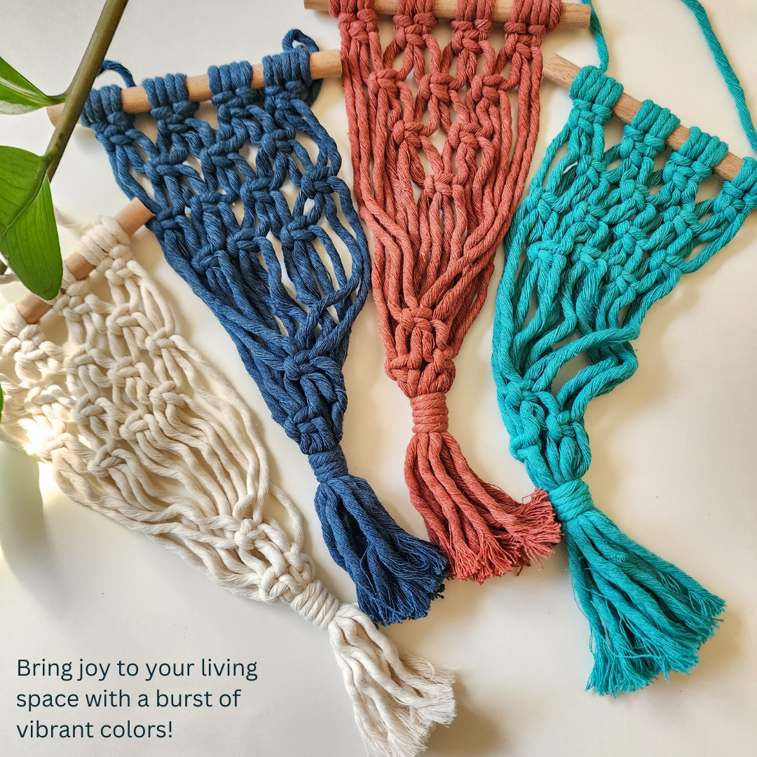 Handmade By Uruba - Wholesale Hangende plantenbak - Handgemaakte macramé houders voor luchtplanten11