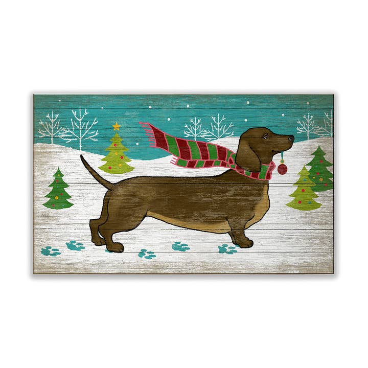Dachshund Wonderland - Wood & Metal Wall Art for wholesale by Old Wood Signs