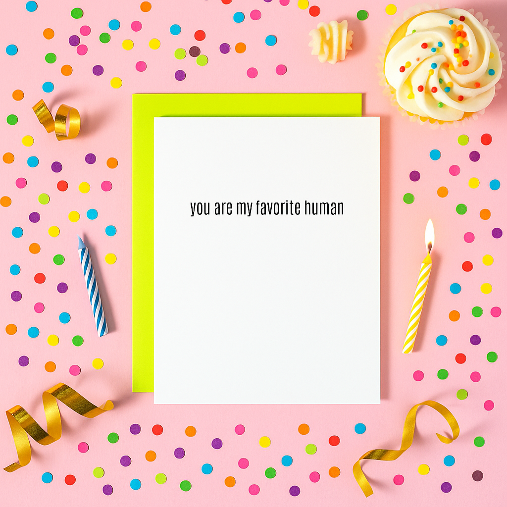 Chez Gagné – Engroshandel Kærlighedskort – Du er mit yndlingsmenneske - Hver dag - Bogtrykskort2