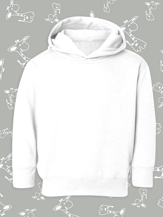Wholesale Laughing Giraffe Fleece Toddler Kids Hoodie Sweatshirt Blank