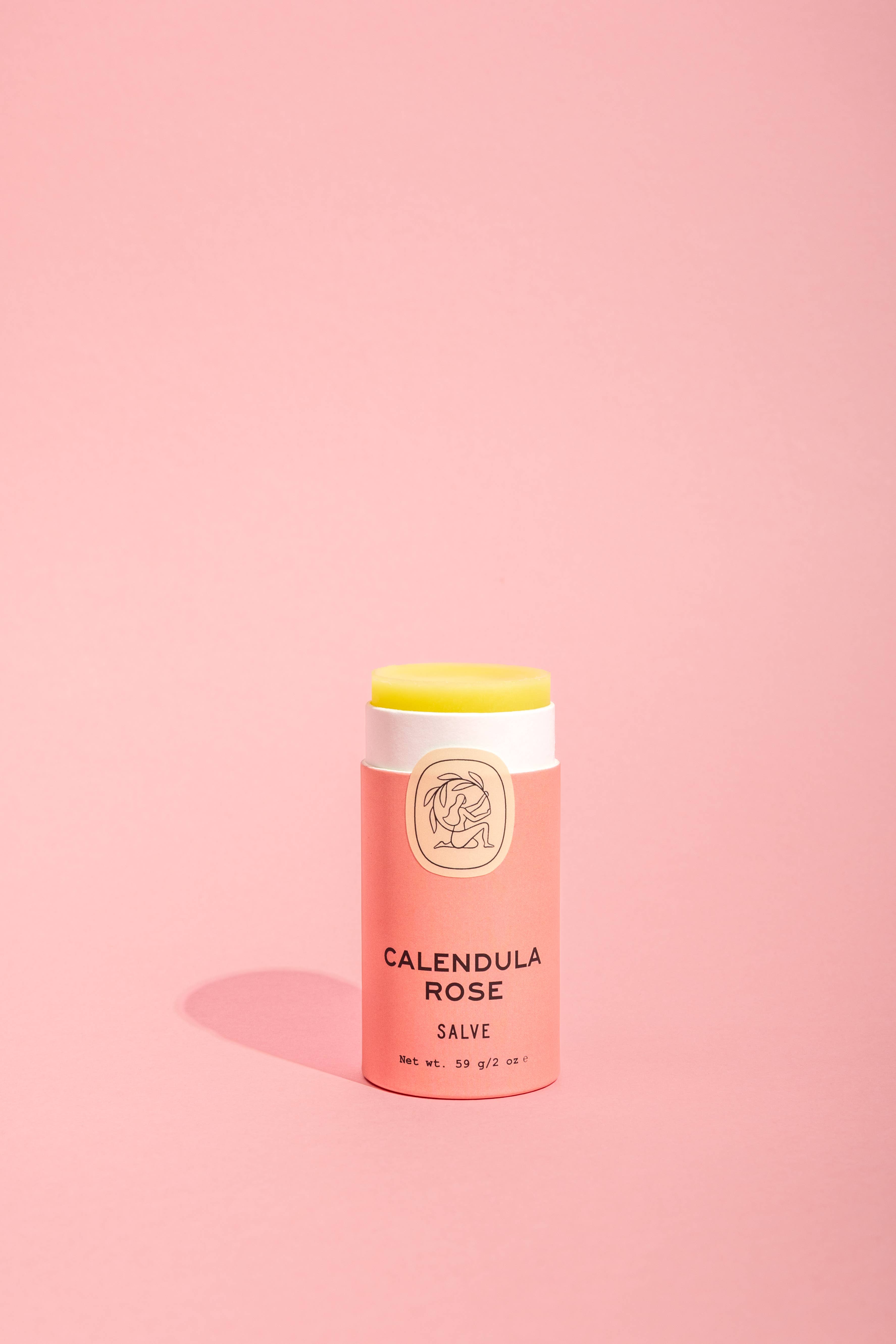 Good Flower Farm - Wholesale Healing Salve/Balm/Cream - Calendula Rose Salve / 2 oz Biodegradable Stick 🌼🌹2