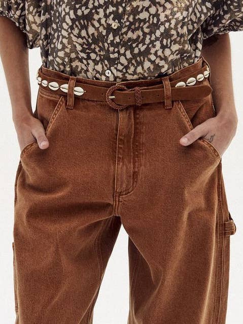 Ceinture en cuir Rio - marron pour la vente par Lanhtropy