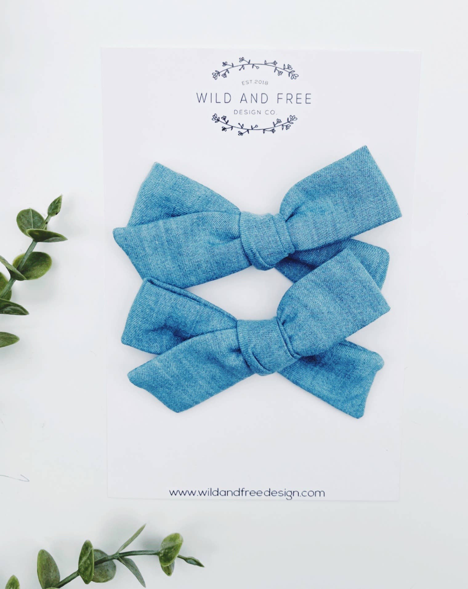 Wild and Free Design Co. – wholesale Hårrosett - Barn – Neutral Pitail Bow set12