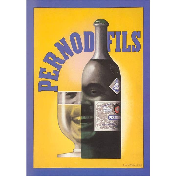 Found Image Press - Wholesale Stationery/Notecard Set - Greeting Card BV-268 Pernod Fils Ad