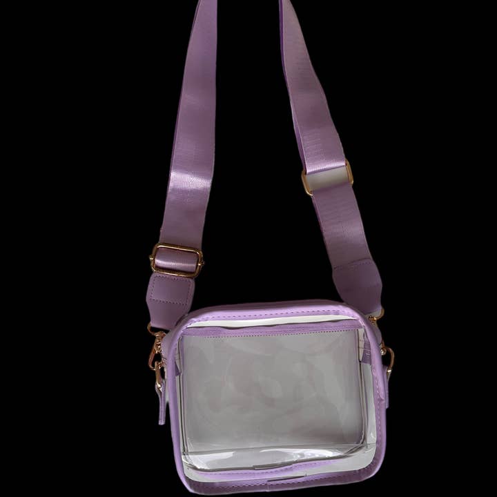 Social Grace & Company - Wholesale Crossbody Bag - Women's - Clear Purse Stadium Bag- Clear Bag for Concert or Event