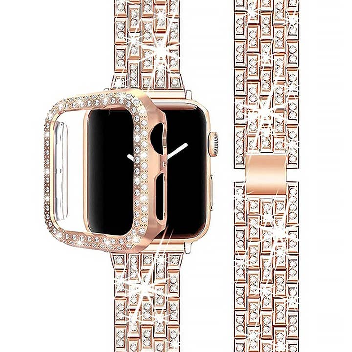 Rhinestone Belt Store - Wholesale Watch Band/Strap - Women's - Metal Rhinestone Apple Watch Band