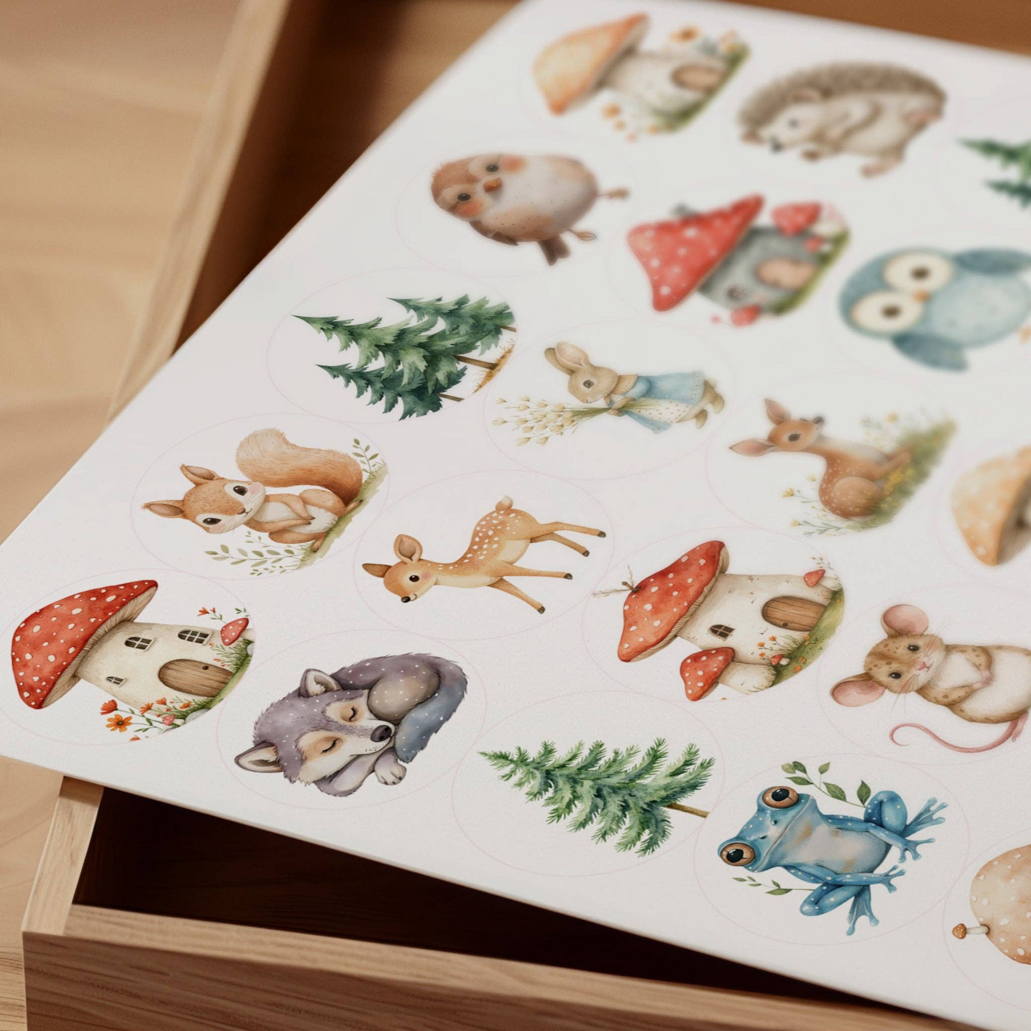 Sticker Varia - Wholesale Sticker - Kids & Baby - Sticker Sheet Fairytale Forest1