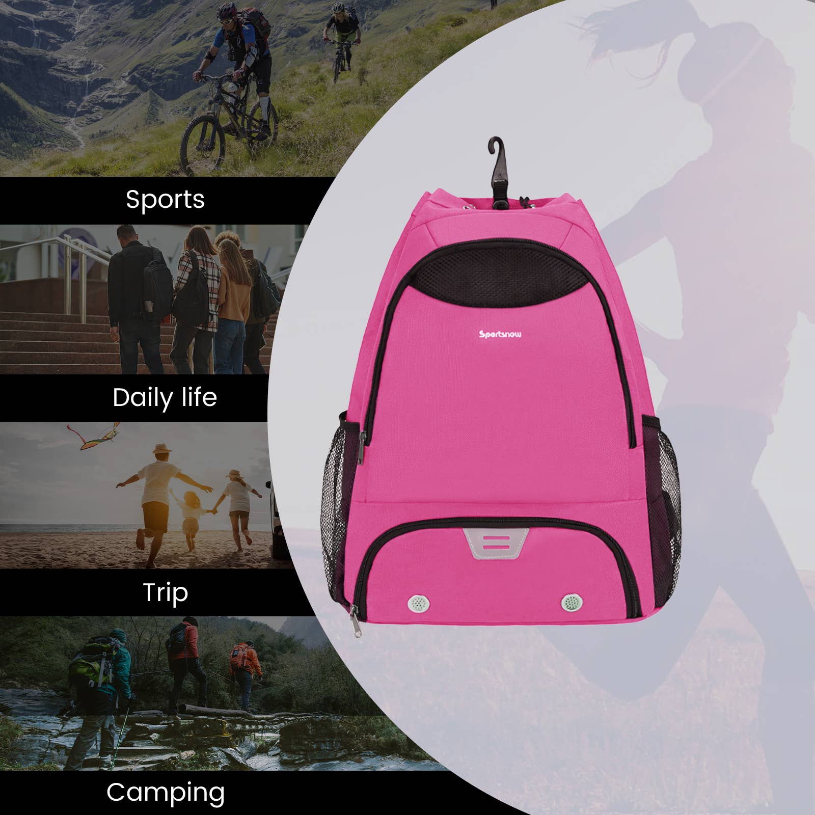 wandf - Wholesale Backpack - Unisex - Drawstring Backpack Soccer Basketball Backpack Gym Bag17