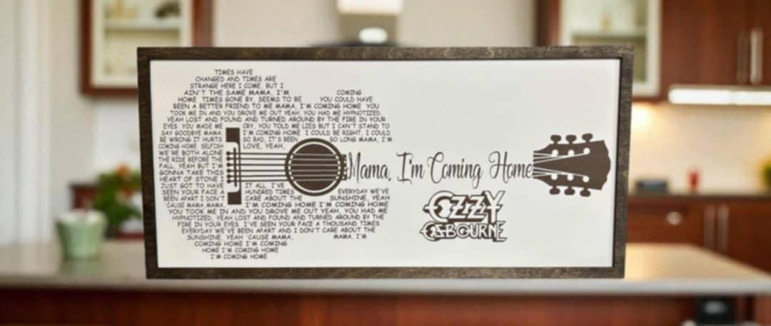 Crates Etc - Wholesale Sign - Ozzy, bar, rock & roll, man cave, entry, song lyrics, music1