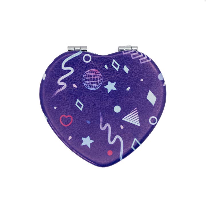 Glitchberry - Wholesale Compact Mirror - Vapor Party Heart-Shaped Compact Mirror3