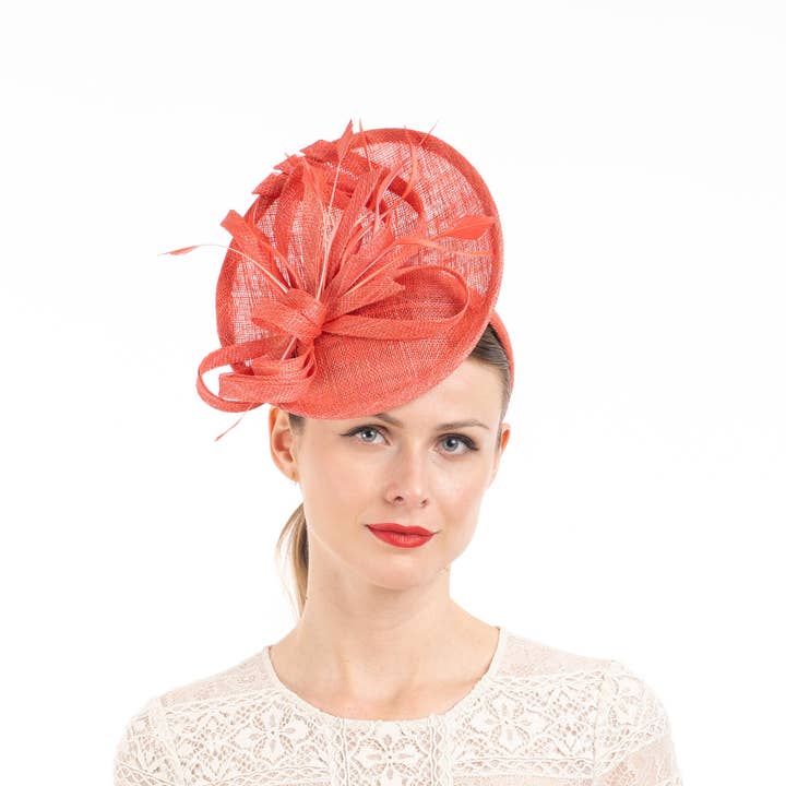 KaKyCo - Wholesale Fascinator Hat - Women's - 102087 | 9" Small Saucer sinamay base headband