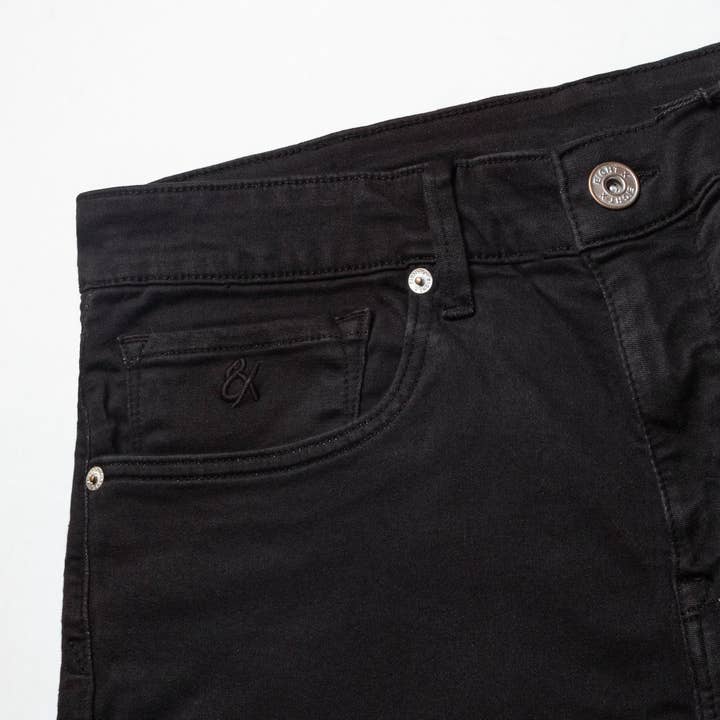SCHWARZ Slim Fit-Jeans aus weichem Stretch, Schwarz für den Großhandel auf Faire2