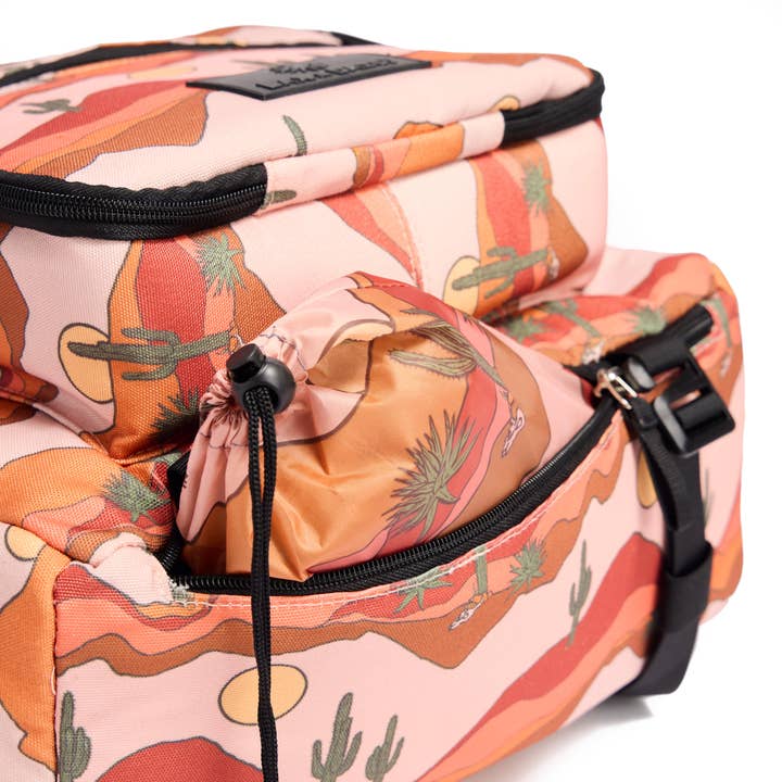 Luxe Picnic & Wine Cooler Backpack Set for 2 - Desert Cactus for wholesale on Faire16