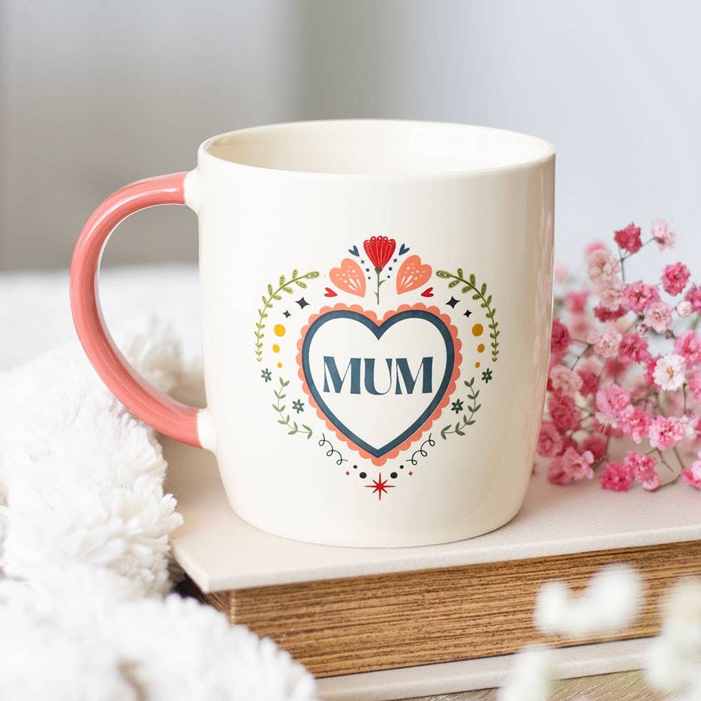 WONDER IMPORTS AUSTRALIA - Wholesale Coffee mug - Mum Folk Heart Mug