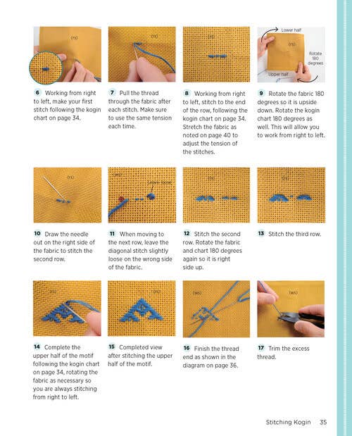 Zakka Workshop - Vente Accessoire de broderie/point de croix - Kogin moderne7