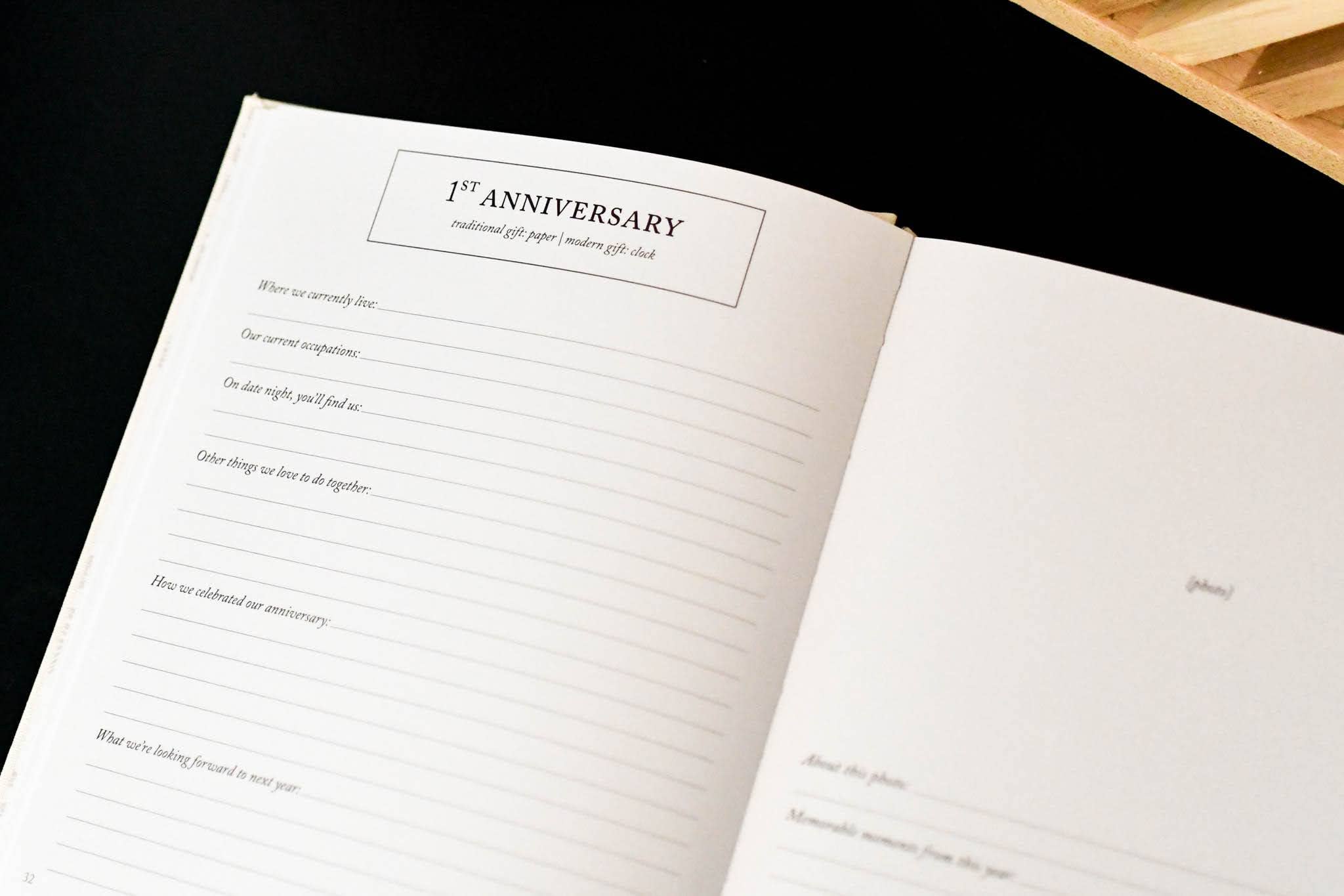 Duncan & Stone Paper Co. - Wholesale Journal/Diary - Anniversary Journal | Wedding Book | Gift for Wife or Spouse8