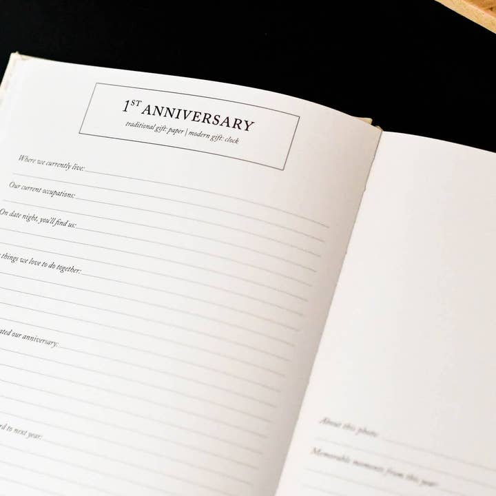 Duncan & Stone Paper Co. - Wholesale Journal/Diary - Anniversary Journal | Wedding Book | Gift for Wife or Spouse8