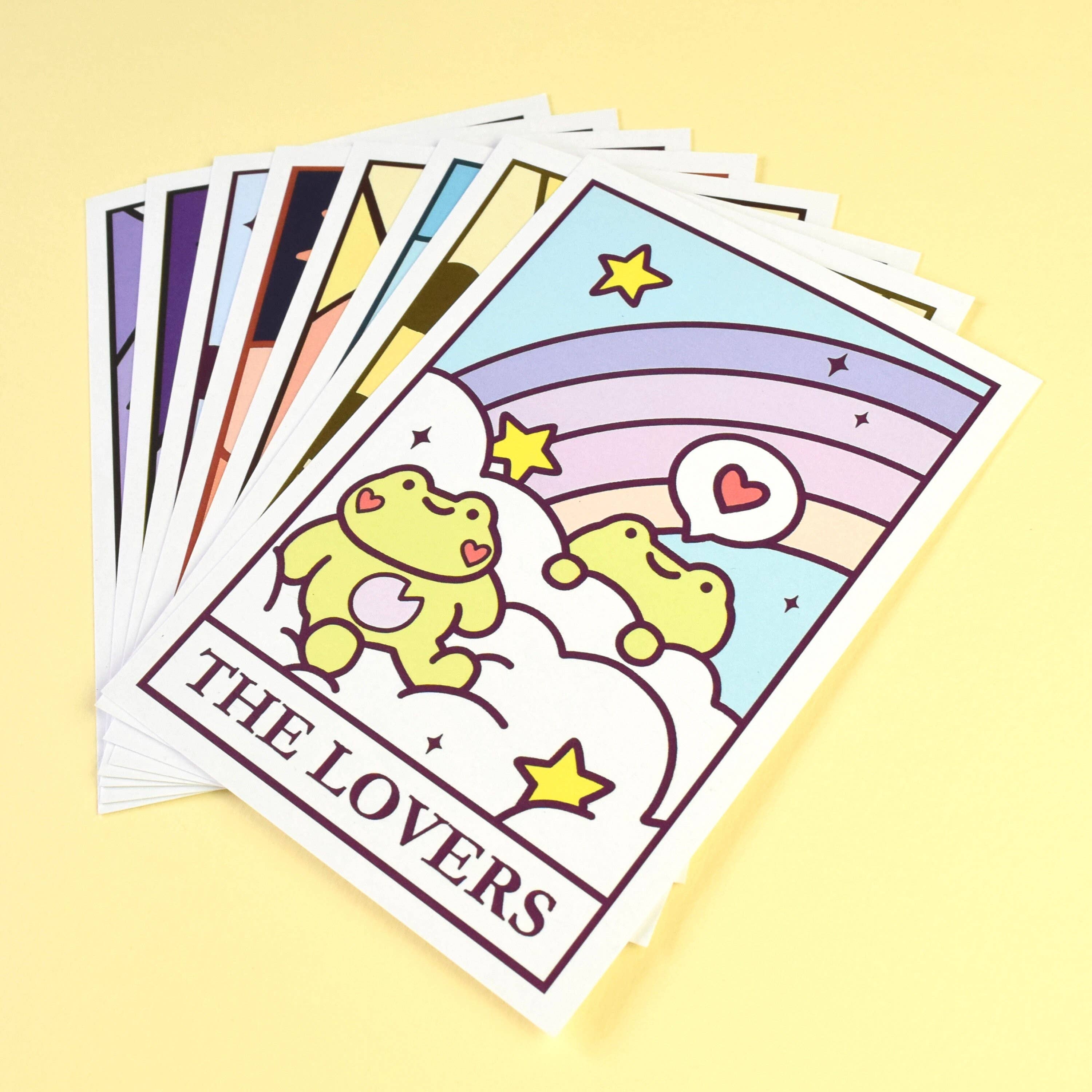 Nimbob – wholesale Postcard set – Taro-frog Postcards - Set of 8 Cards - Froggy Tarot Cards2