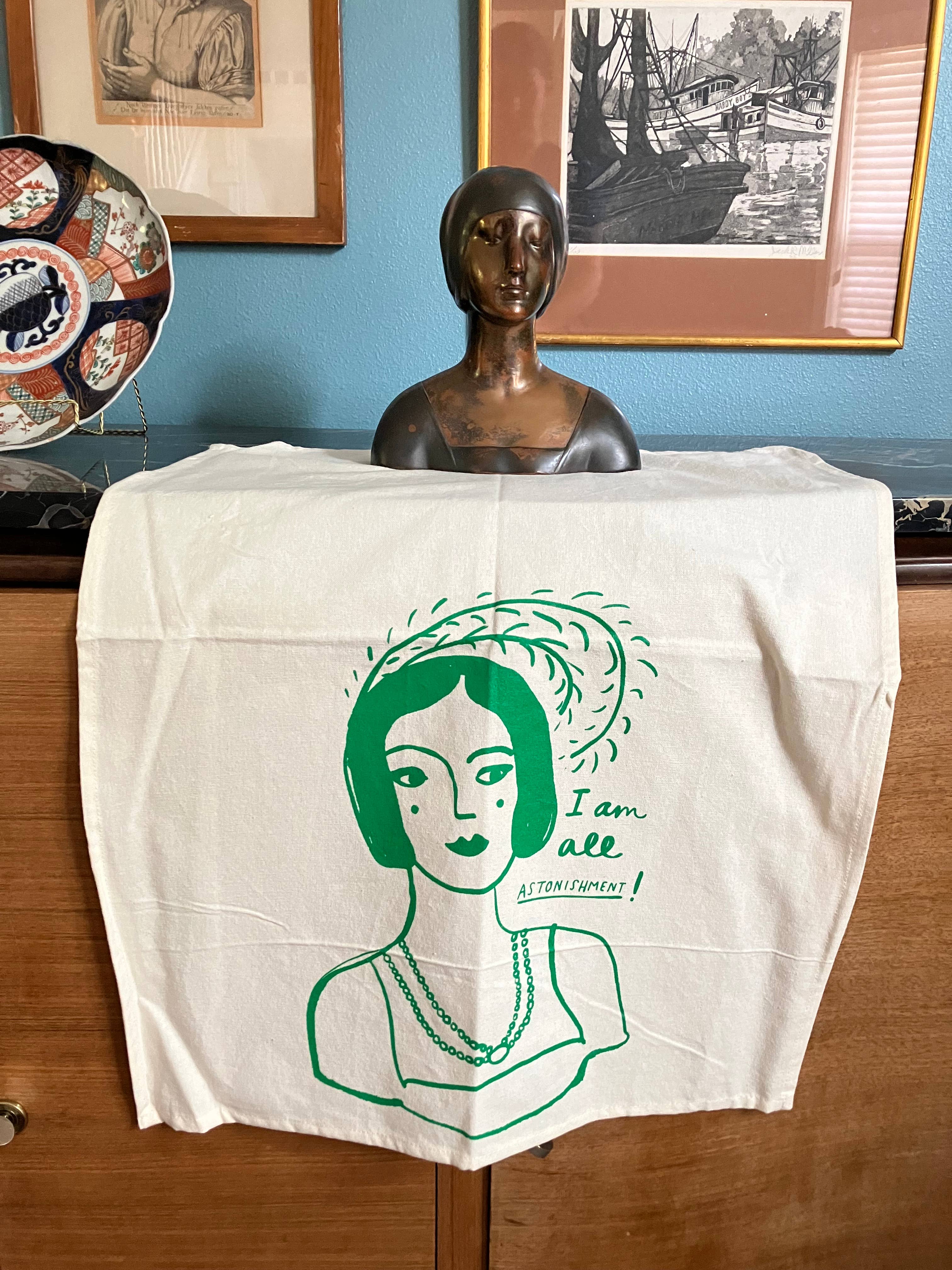 Colleen Harrington Studio - Wholesale Tea Towel - 100% Cotton Tea Towel - Jane Austen I Am All Astonishment4
