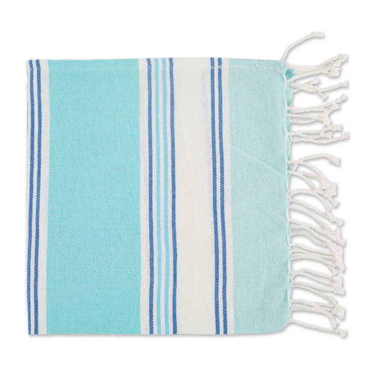Tidal Stripe Fouta Napkin for wholesale by Design Imports