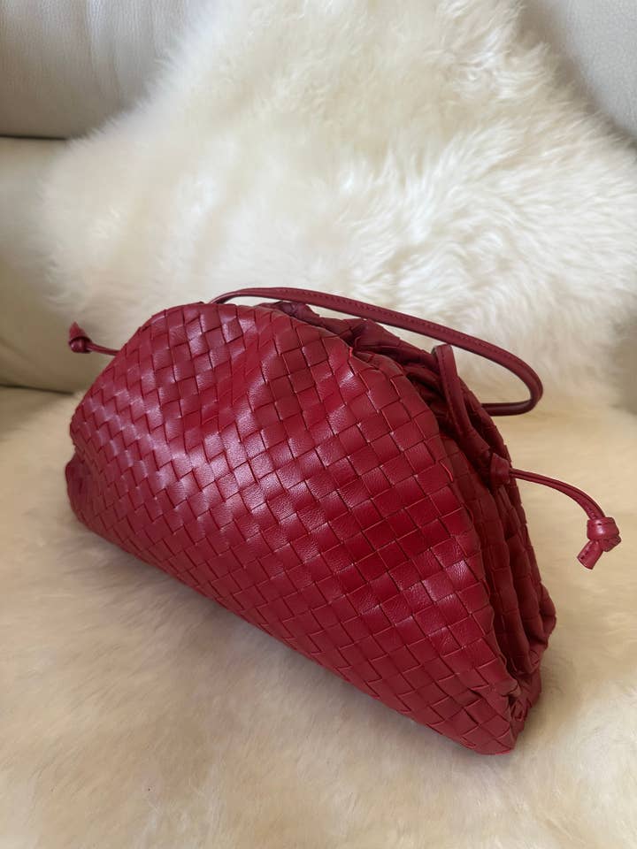 POUCH GRANDE woven - genuine leather for wholesale by Zhade