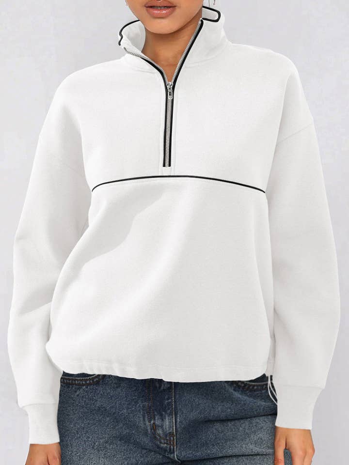 Mccolin - Wholesale Sweatshirt - Women's - Quarter-Zip Casual Sweatshirt2