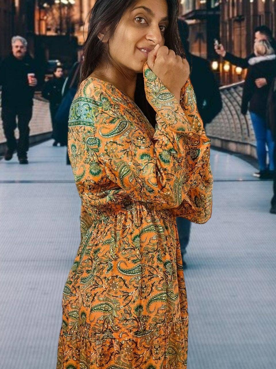 Nola by bijusol - Wholesale Dress - Women's - Anima Orange Dress5