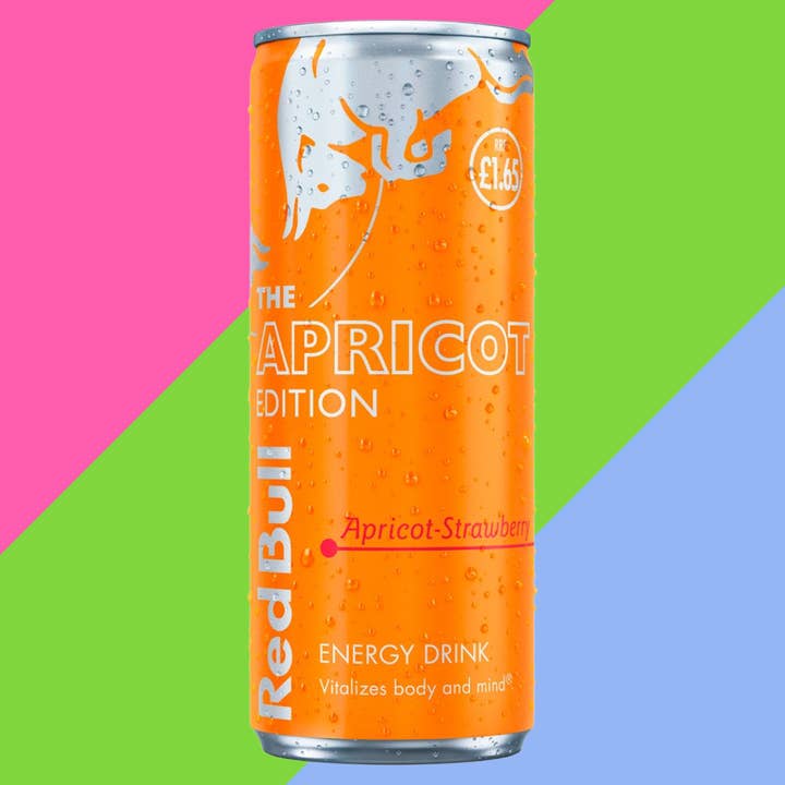 Red Bull Energy Drink Edición Albaricoque 12x250ml PM 1,65 para venta al por mayor de Gaffney's Sweets & Treats Wholesale