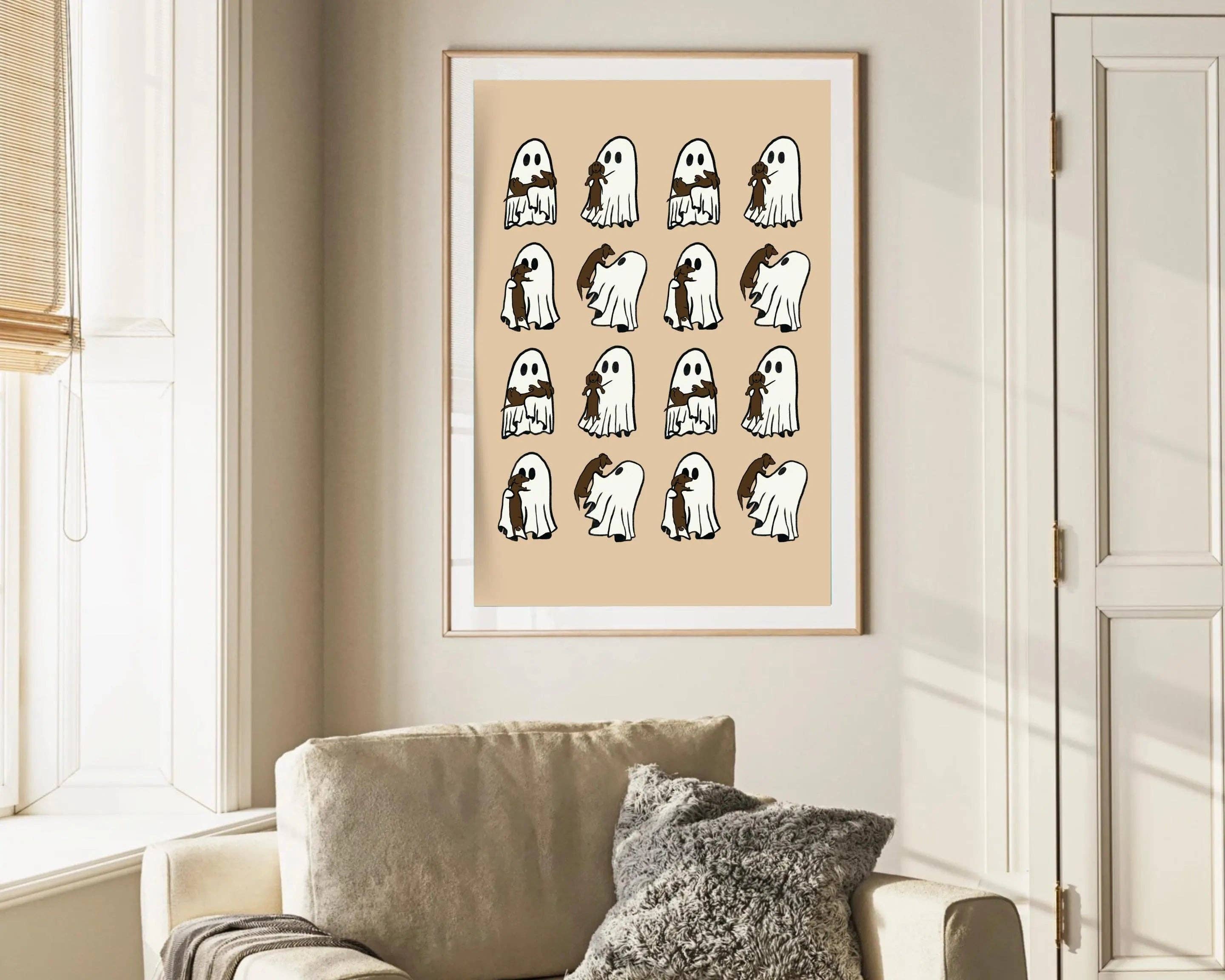 Olive Street Collective - Wholesale Art Print - Dachshund and Ghost Print8