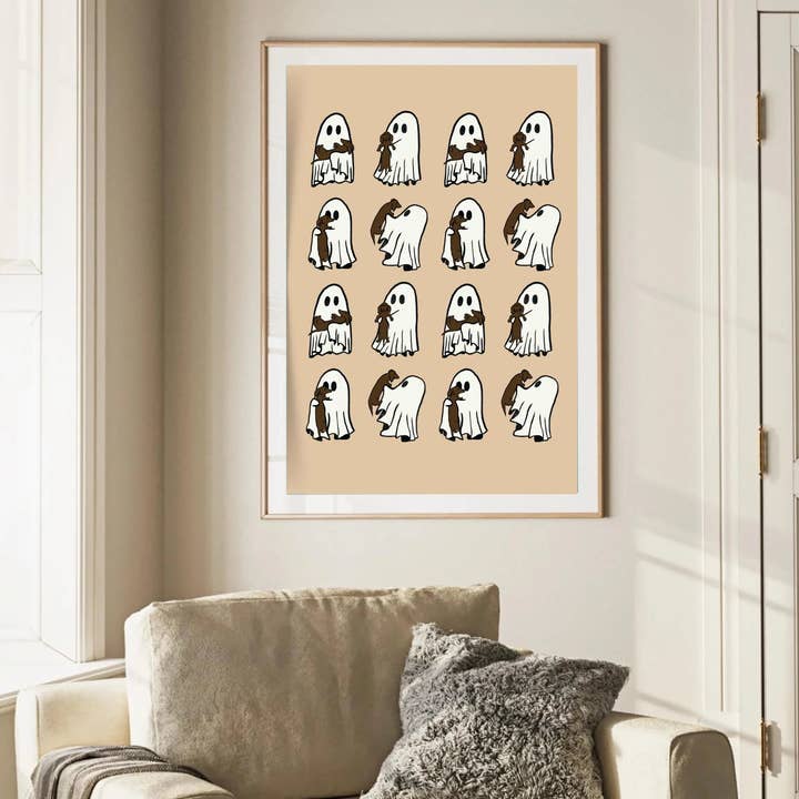 Olive Street Collective - Wholesale Art Print - Dachshund and Ghost Print8
