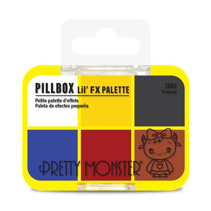 Pretty Monster Pillbox Lil' FX Palette for wholesale by Rude Cosmetics