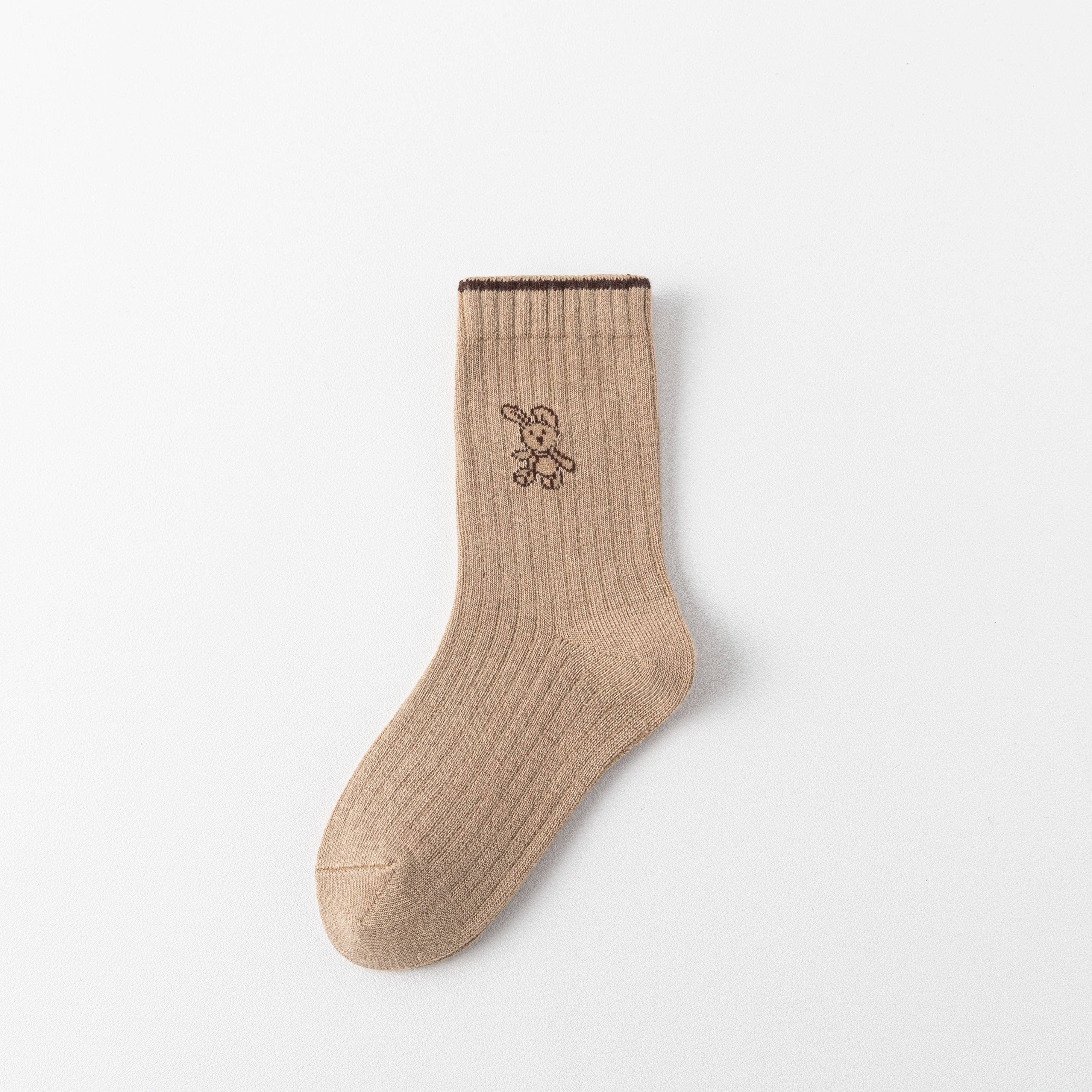 multicoloured Set of 5 Rabbit Socks I Baby and Child for wholesale on Faire6