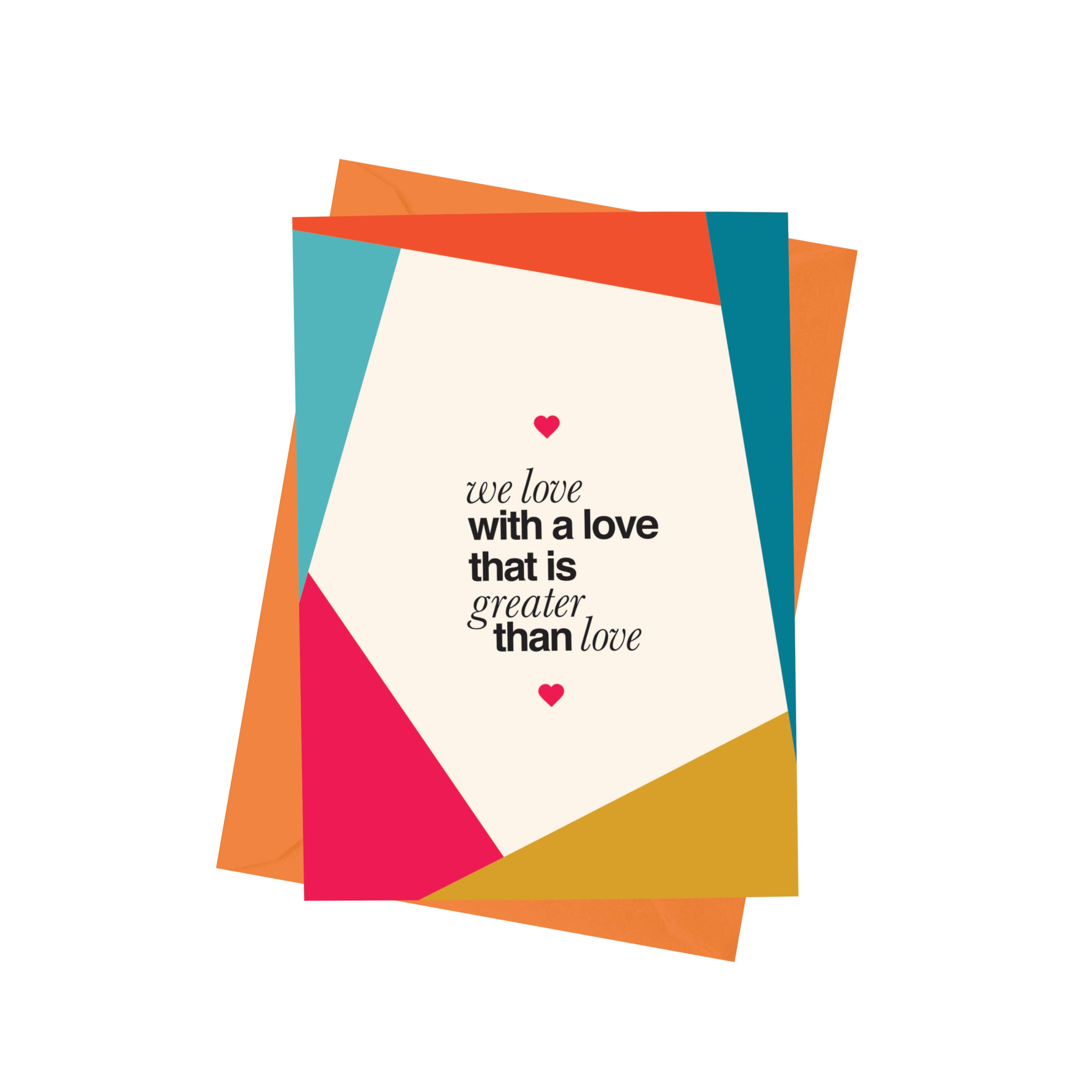 Paisley Paper Co. - Wholesale Love Card - Greater Than Love