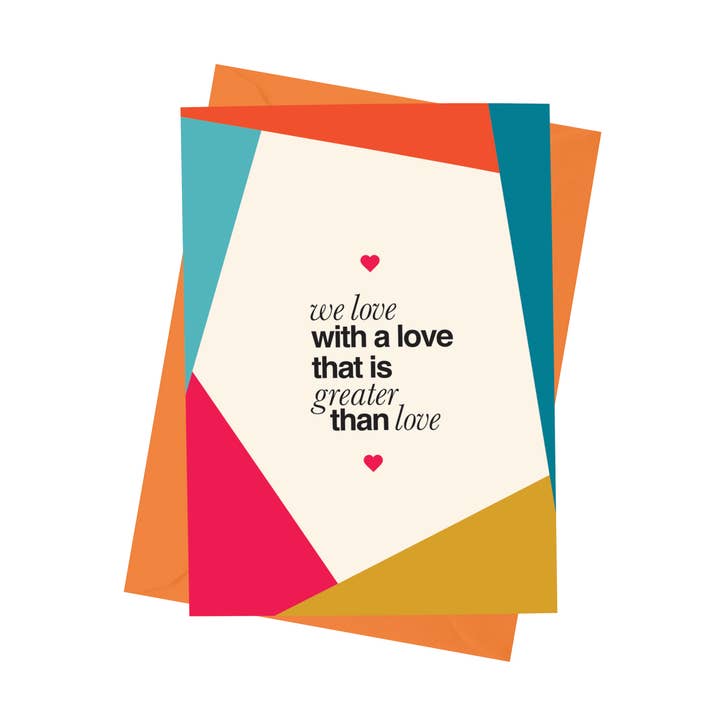 Paisley Paper Co. - Wholesale Love Card - Greater Than Love0
