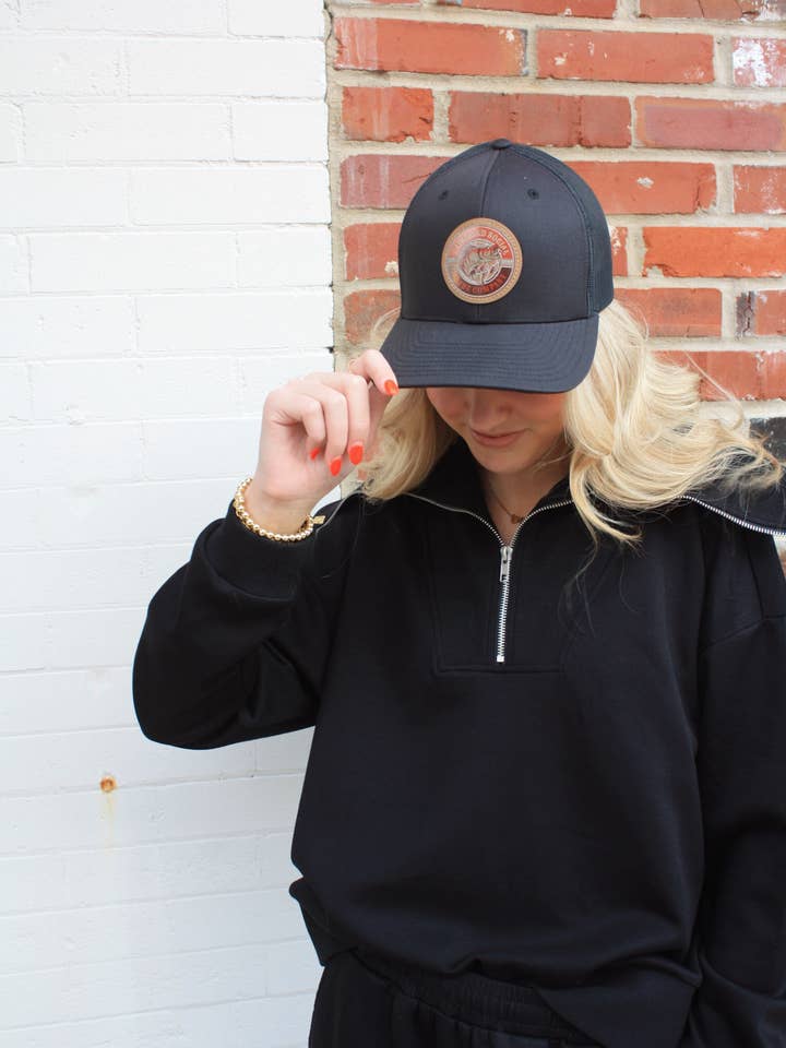 Gorra de Pescado Negro Backroad Social para venta al por mayor de Backroad social trade co