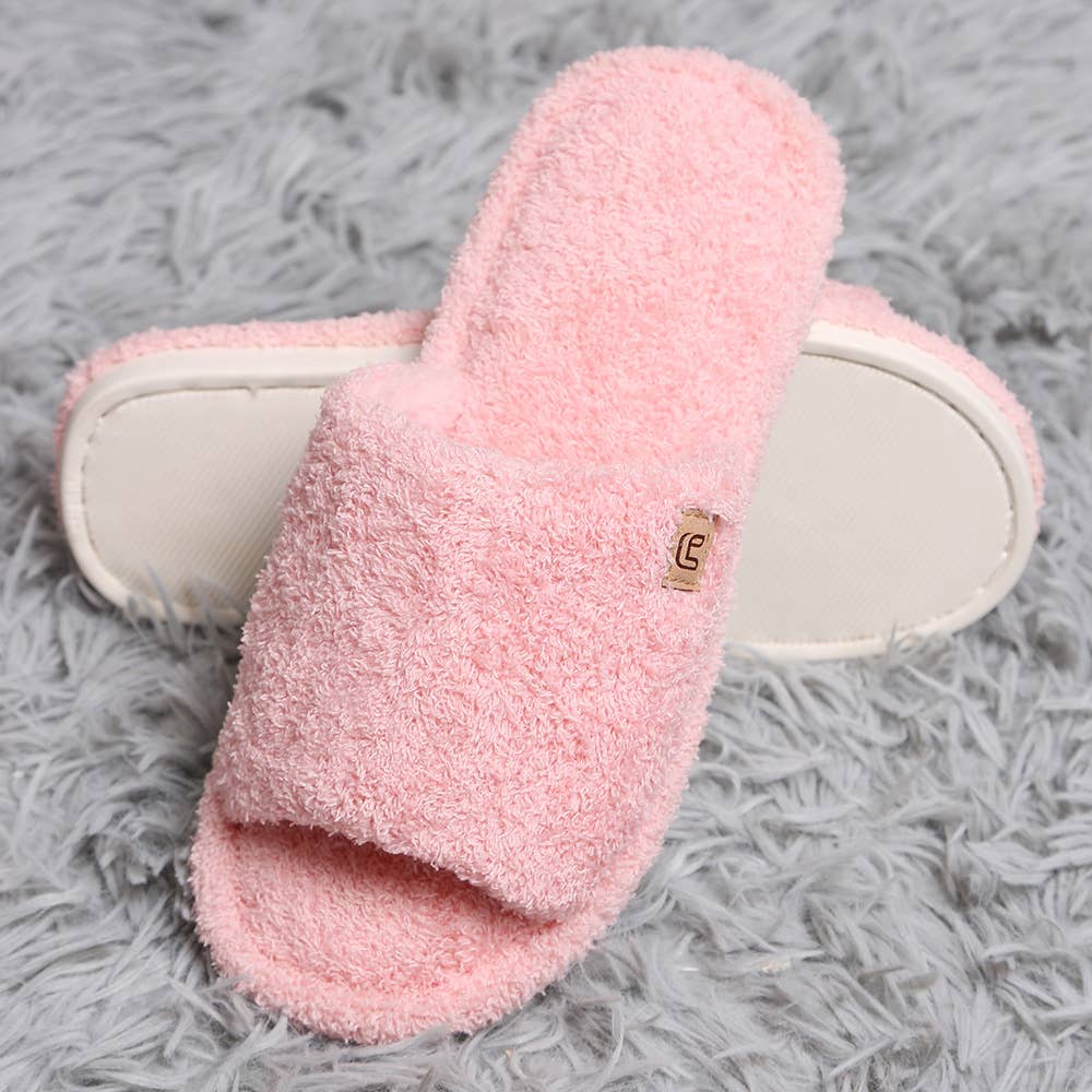 Sensibling Corp. – wholesale Slippers – Women's – Solid Open Toe Soft Home Indoor Floor Slippers
11