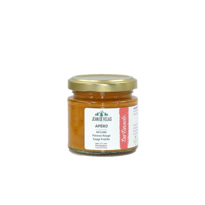 JEAN DE VELAS - Wholesale Sauce - APÉRO spread - Grilled Garlic, Red Pepper, Fresh Sage