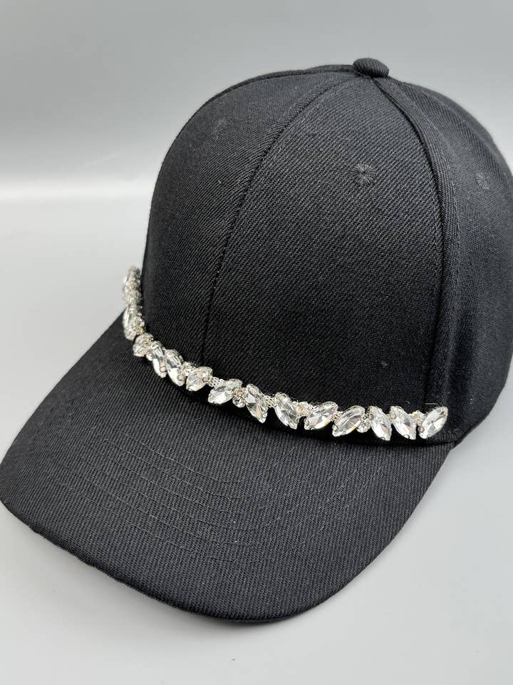 Geometry Rhinestone Chains Cap Hat for wholesale by Ole